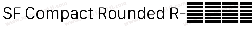 SF Compact Rounded R字体转换